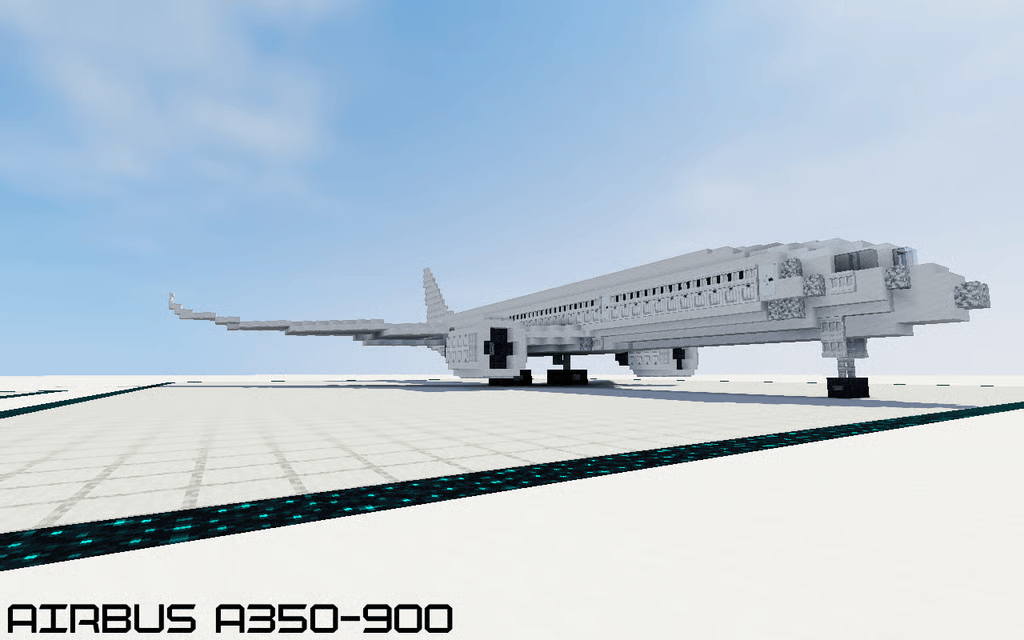 1 : 1 Minecraft Airbus A350-900