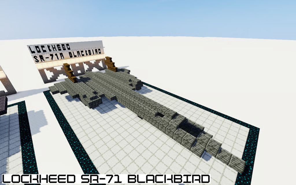 1 : 1 Minecraft Lockheed SR-71 Blackbird