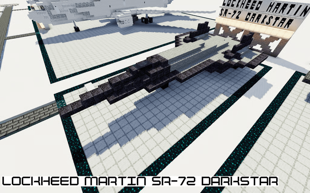 1 : 1 Minecraft Lockheed martin SR-72 Darkstar